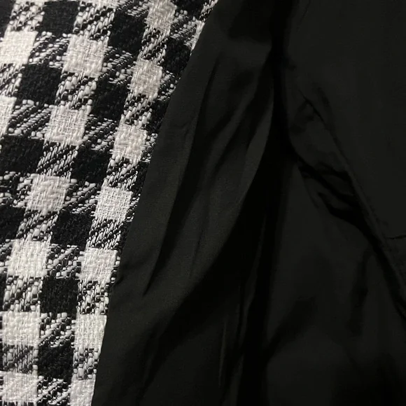 Rachel Zoe Plaid Cropped Blazer Women's Size L Academia Preppy. NWT - Picture 7 of 9